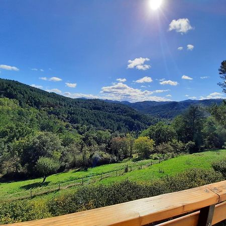 Chalet 14 Pers Avec Vue Panoramique Et Piscine Chauffee Genolhac Buitenkant foto