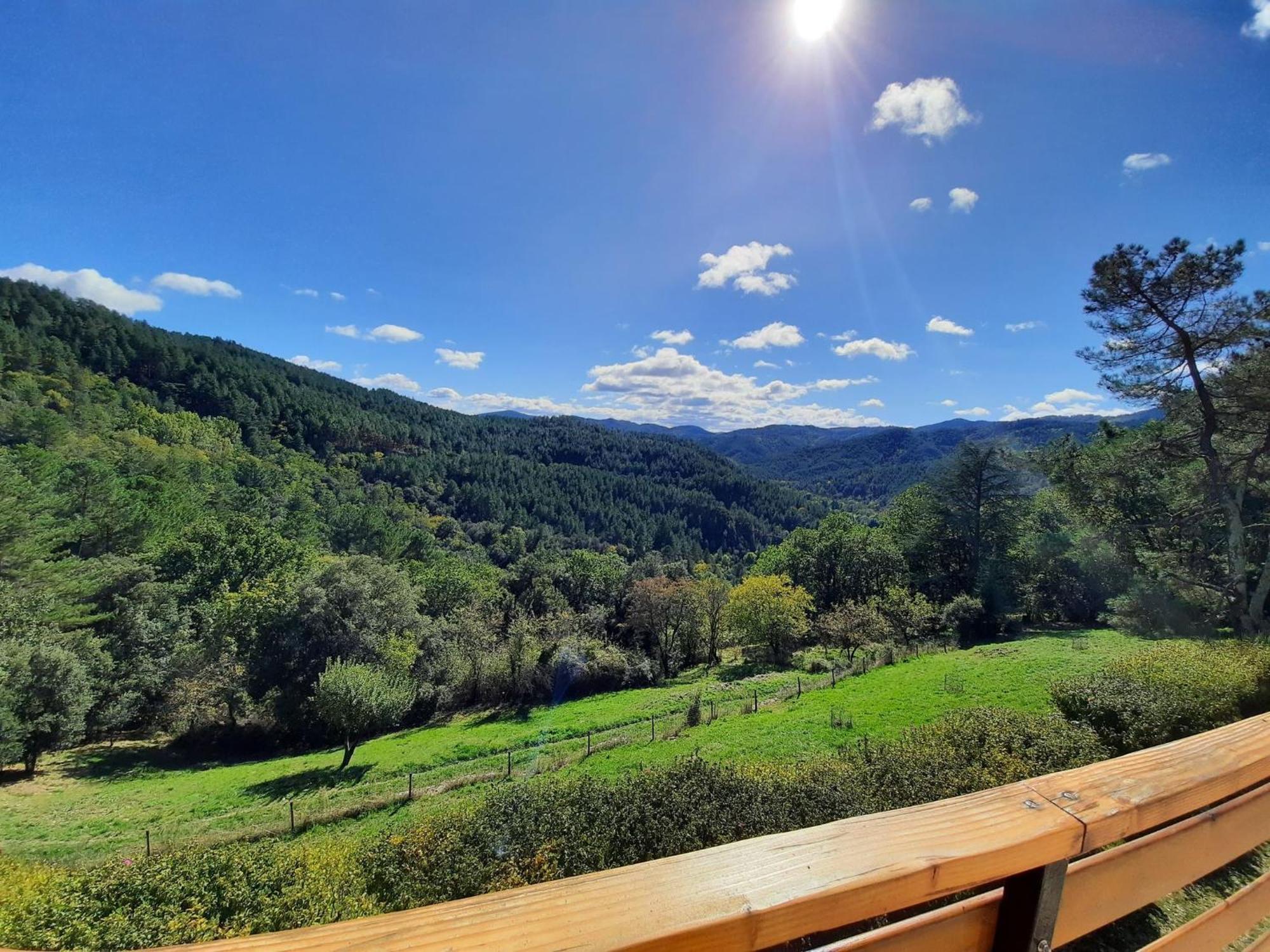 Chalet 14 Pers Avec Vue Panoramique Et Piscine Chauffee Genolhac Buitenkant foto