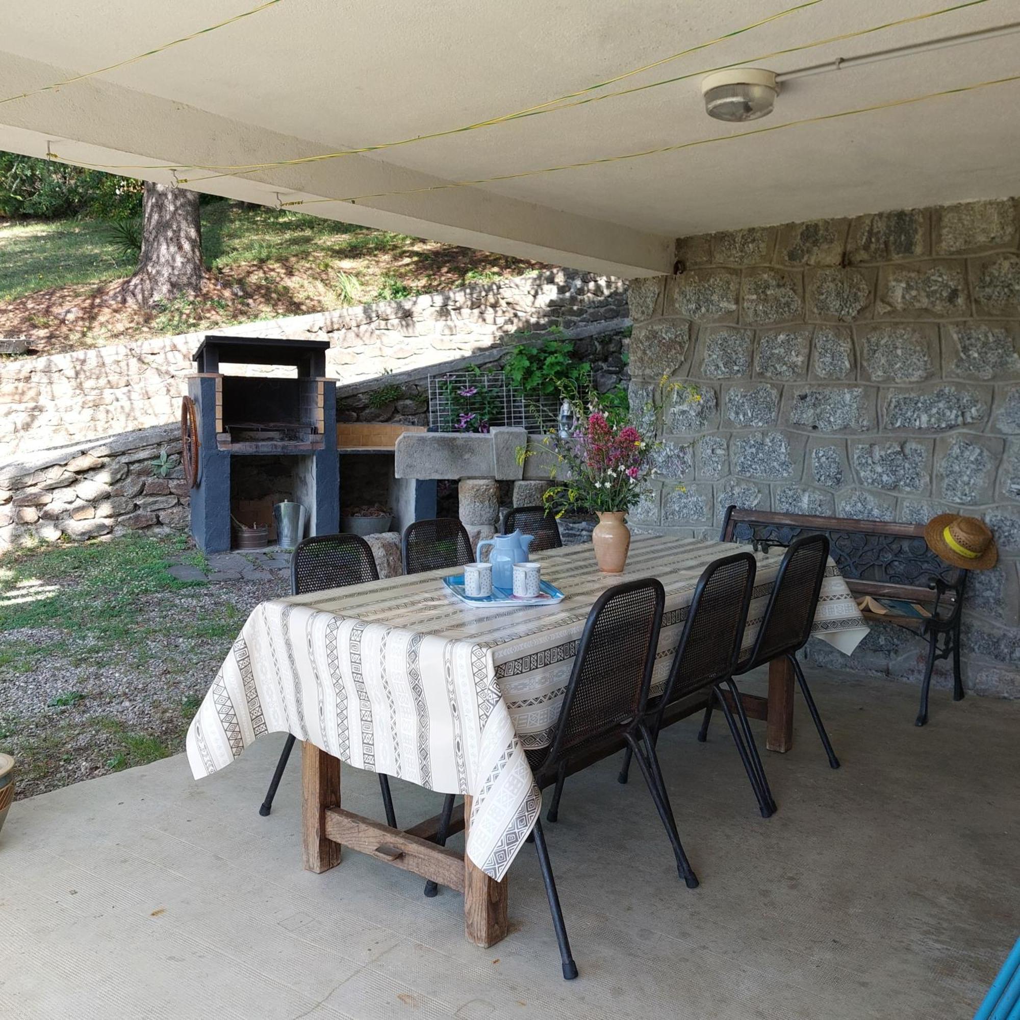 Chalet 14 Pers Avec Vue Panoramique Et Piscine Chauffee Genolhac Buitenkant foto